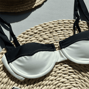 Biquíni Feminino Top Aro e Asa Delta Bicolor