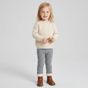 Calça Infantil com Pelúcia Jacquard Forglows