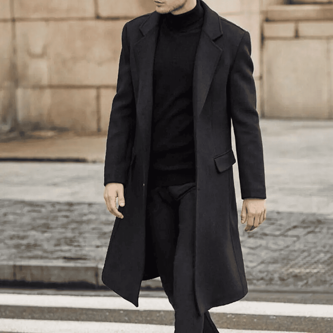 Sobretudo Masculino de Lã Batida Forglows