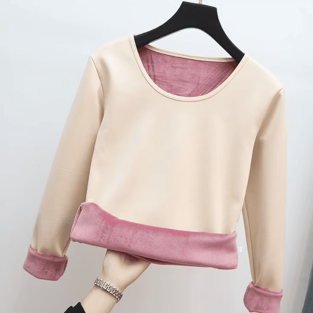 Blusa Feminina Manga Longa Aveludada Forglows