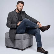 Calça Jeans Masculina Reta com Pelúcia Forglows