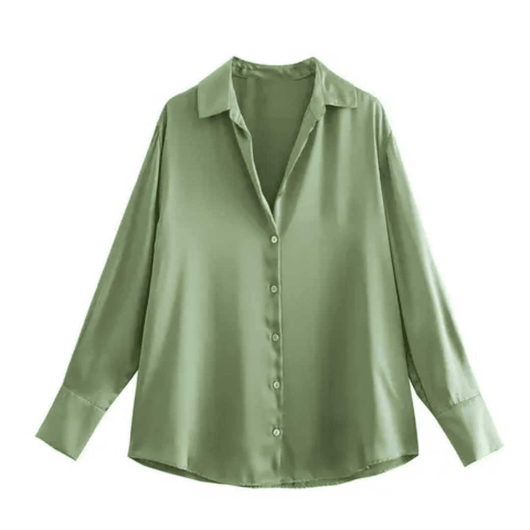 Camisa Feminina de Cetim Eloise Forglows