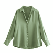 Camisa Feminina de Cetim Eloise Forglows