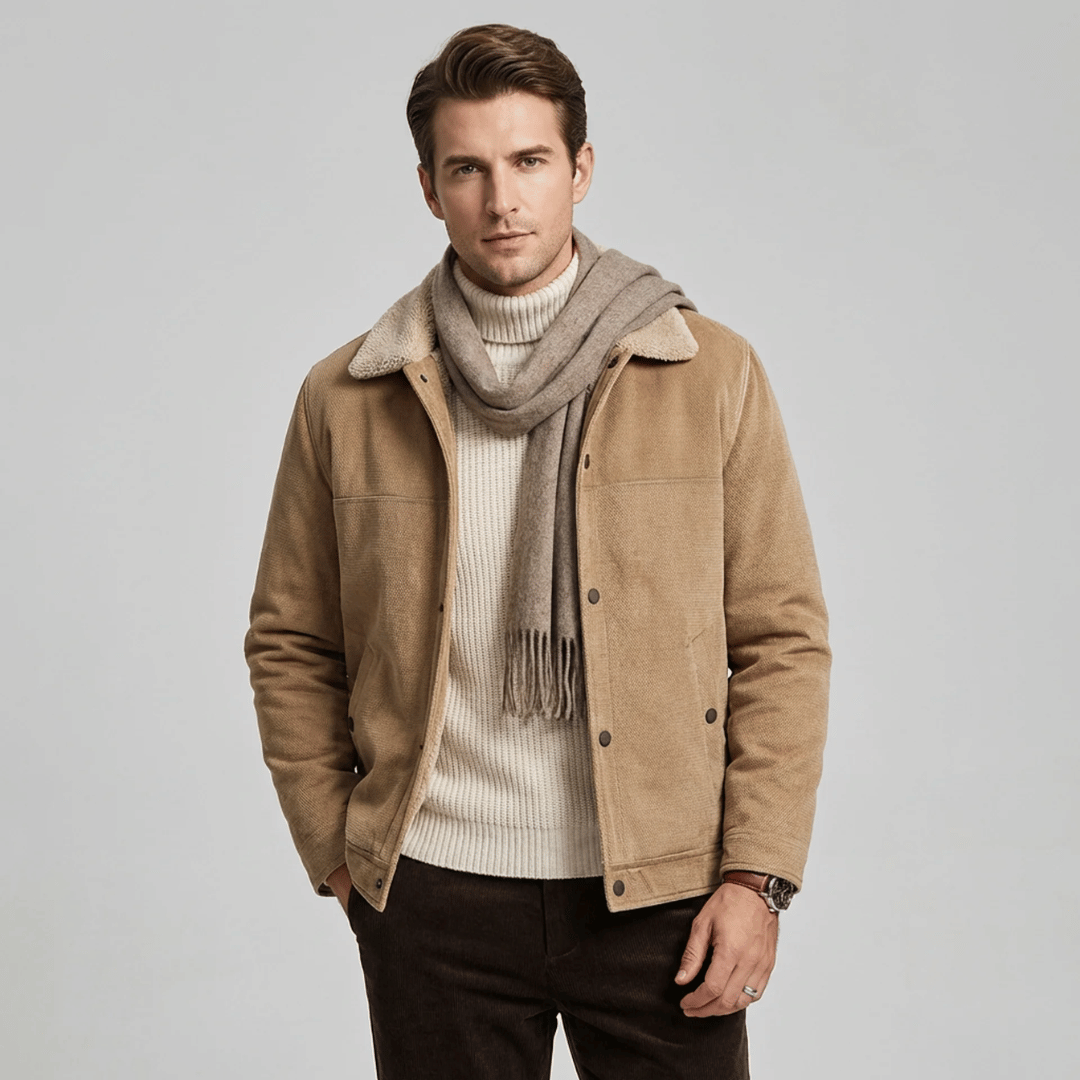 Jaqueta Masculina com Pelúcia Amsterdã Forglows