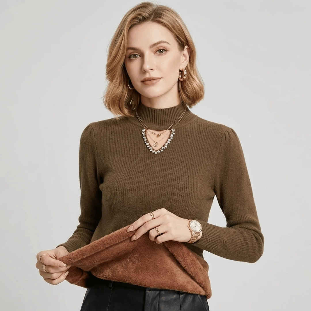 Suéter Feminino Peluciado com Pérolas Forglows