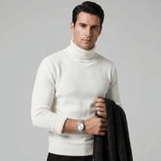 Suéter Masculino com Pelúcia e Gola Alta Forglows
