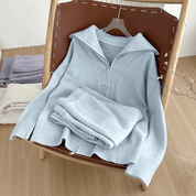 Conjunto Feminino Calça e Casaco Tricot Comfort Luxo Forglows
