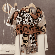 Xale Feminino em Cashmere Animal Print Colorido Forglows