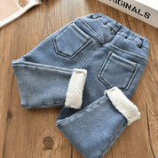 Calça Infantil Jeans Com Pelúcia Forglows