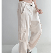 Calça Feminina Cargo Acetinada Forglows