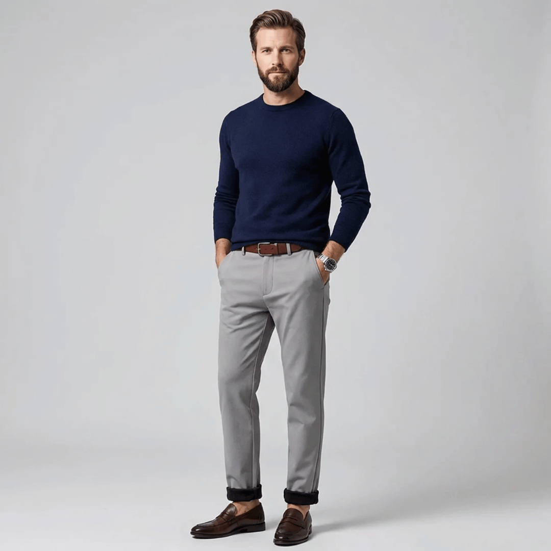 Calça Masculina de Sarja Aveludada Forglows