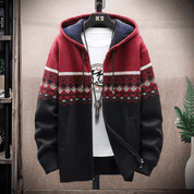 Casaco Masculino de Fio Peluciado com Capuz Estampado Forglows