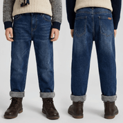Calça Jeans Peluciada Infantil Menino Forglows