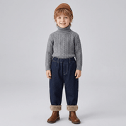 Calça Jeans Infantil Peluciada Menino Forglows