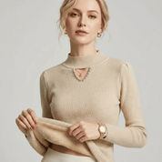 Suéter Feminino Peluciado com Pérolas Forglows
