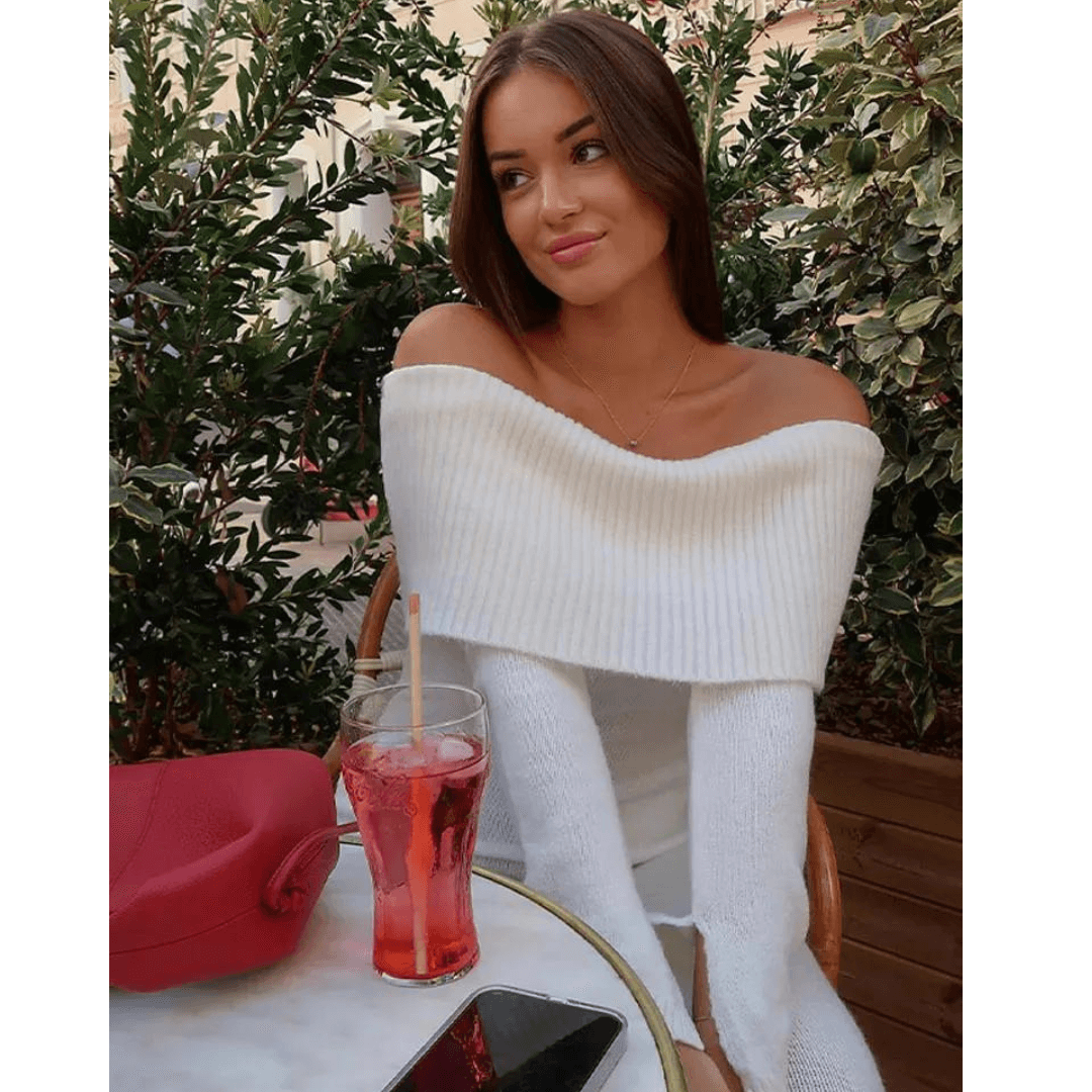 Vestido Feminino Ombro a Ombro Tricot Penélope Forglows