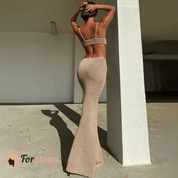 Vestido Feminino Longo Cavado Raquel Forglows