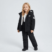 Conjunto de Casaco Forrado com Pelúcia e Calça Infantil para Neve Forglows