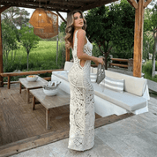 Vestido Feminino Longo de Crochê Búzios Forglows