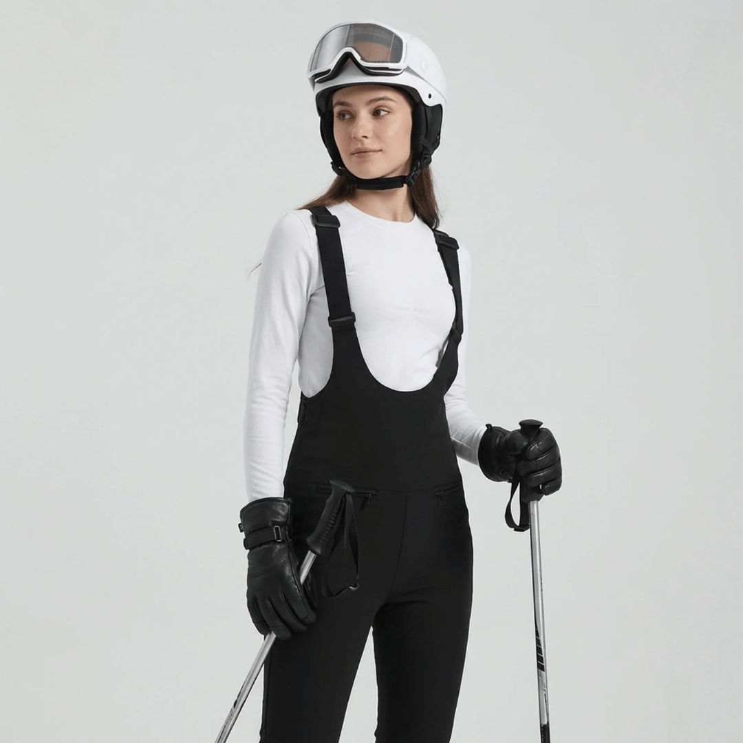Calça Feminina com Alças para Neve Impermeável Forglows