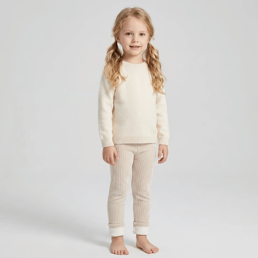 Calça Infantil com Pelúcia Jacquard Forglows