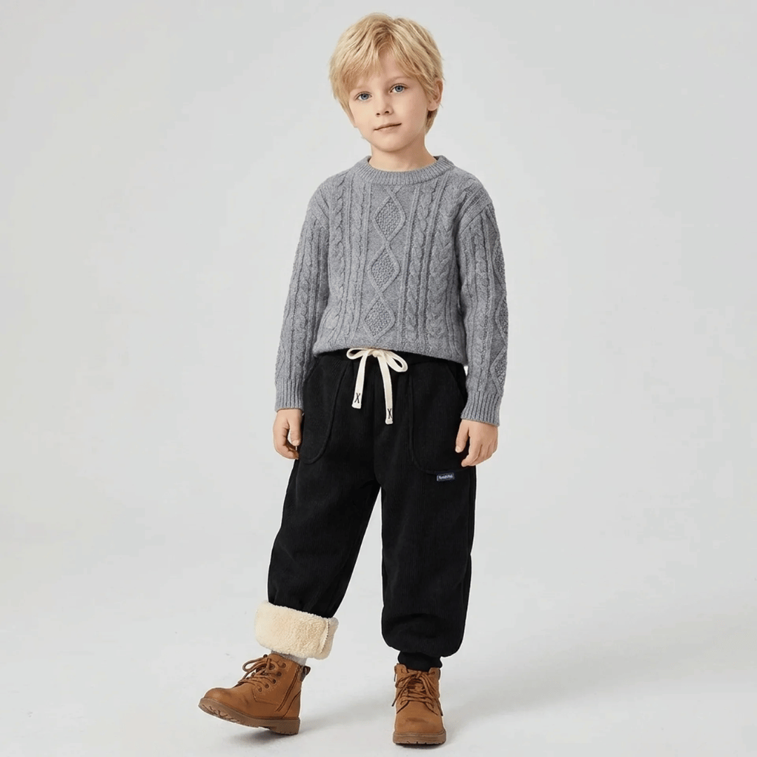 Calça Infantil de Moletom com Pelúcia Forglows