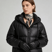 Jaqueta Feminina Puffer com Capuz Forglows