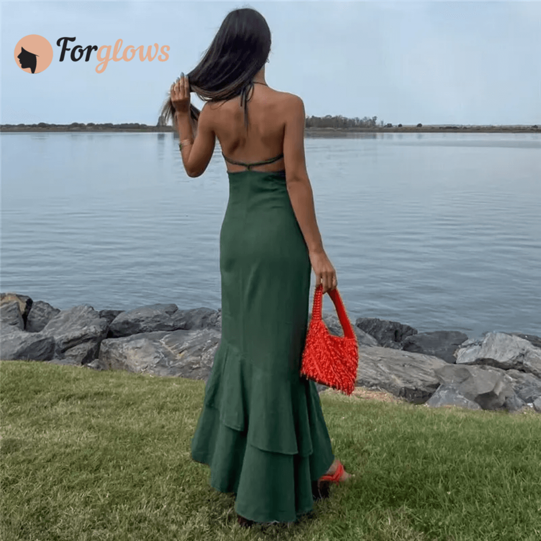 Vestido feminino Longo em Linho Barbara Forglows