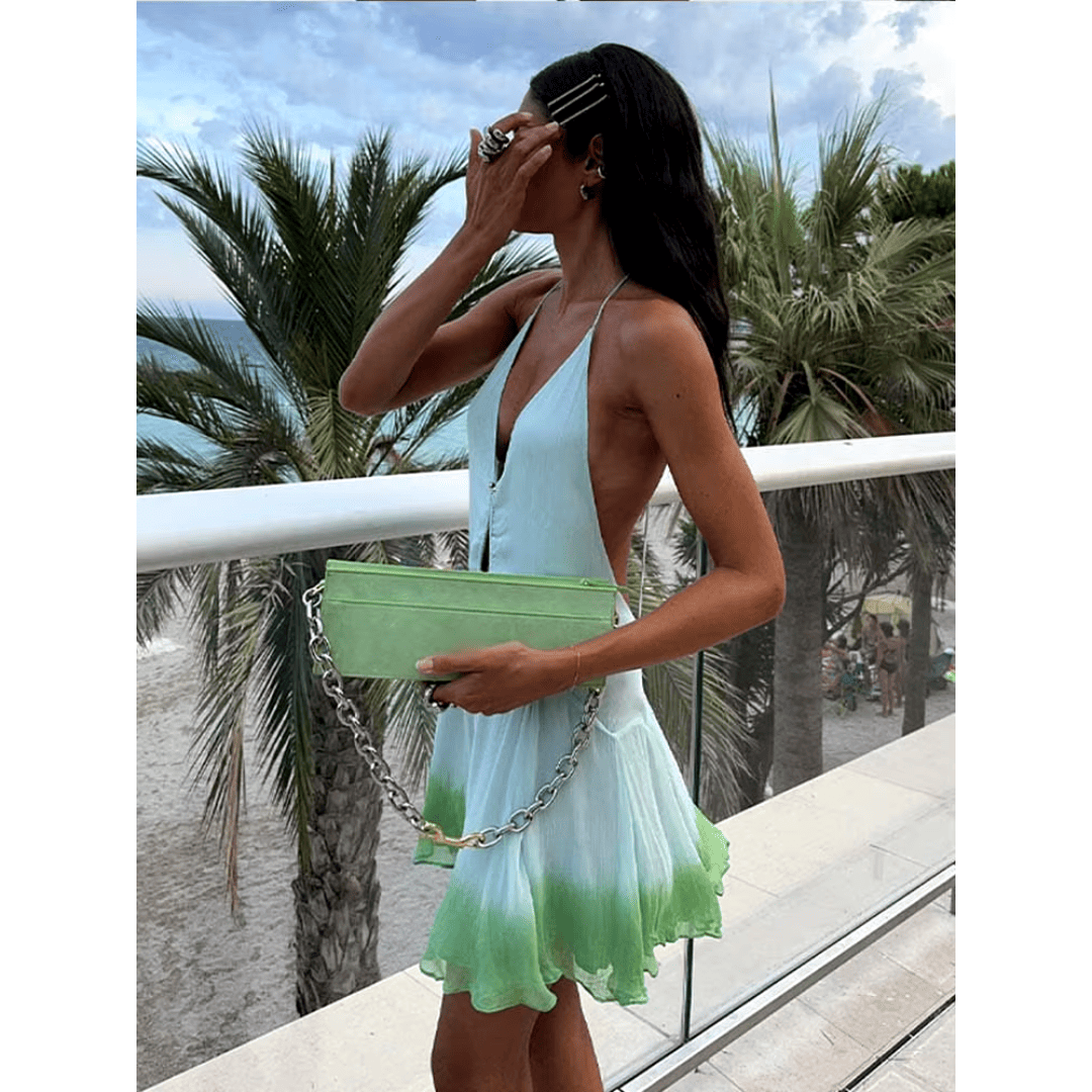 Vestido Feminino Frente Única Tie Dye Forglows
