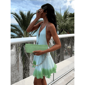 Vestido Feminino Frente Única Tie Dye
