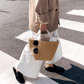 Bolsa de Palha com Alça de Nylon