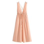 Vestido Feminino Midi Costas Nuas Laura Forglows