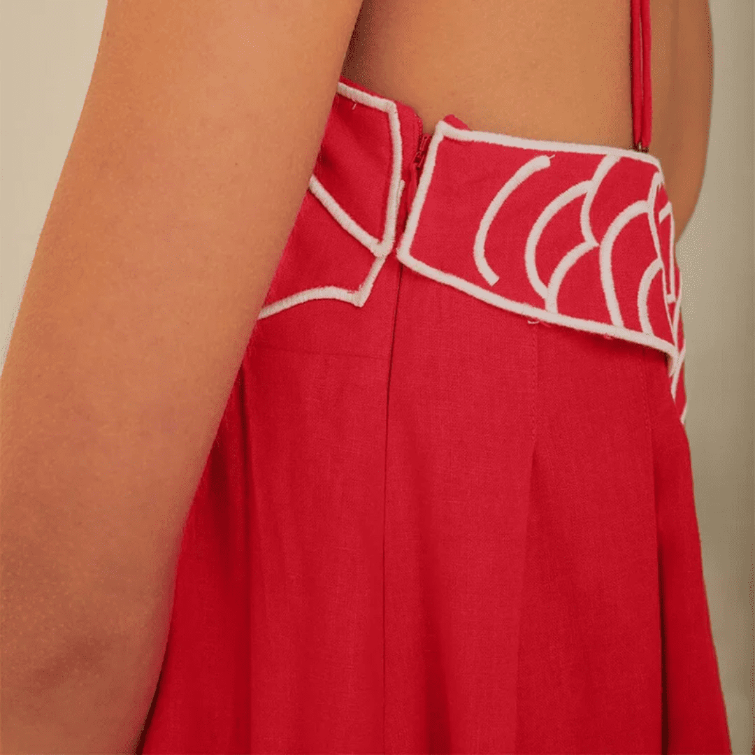 Vestido Feminino Longo de Linho Carpa Forglows