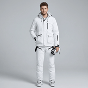 Conjunto de Casaco e Calça com Suspensório Masculino para Neve Forglows