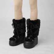 Bota Feminina para Neve Antiderrapante com Pelúcia Forglows