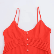 Vestido Feminino Midi em Linho com Botões Forglows