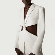 Blazer Feminino Recorte Vazado Fiorella Forglows