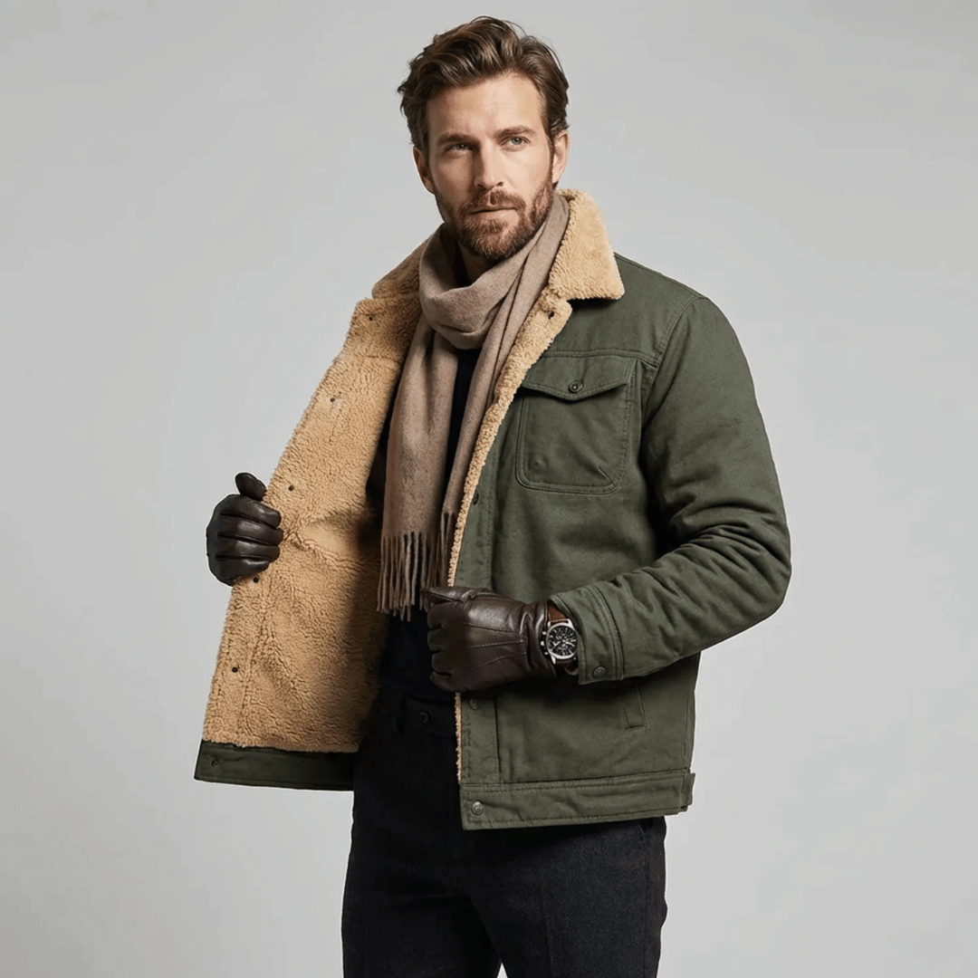 Jaqueta Masculina Peluciada Bolsos Forglows