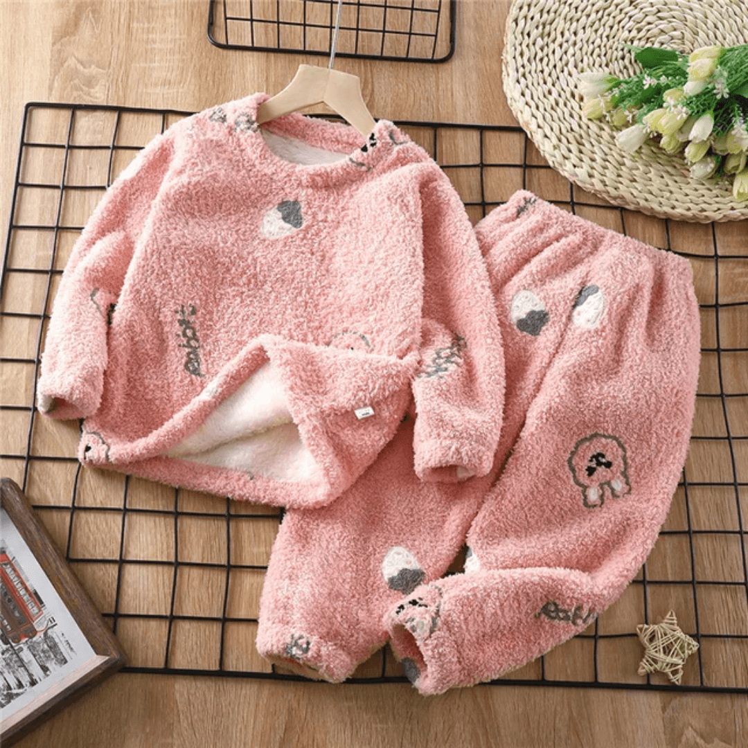 Pijama Infantil de Pelúcia Unissex Forglows