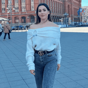 Blusa Feminina de Fio Manga Longa Francesca Forglows