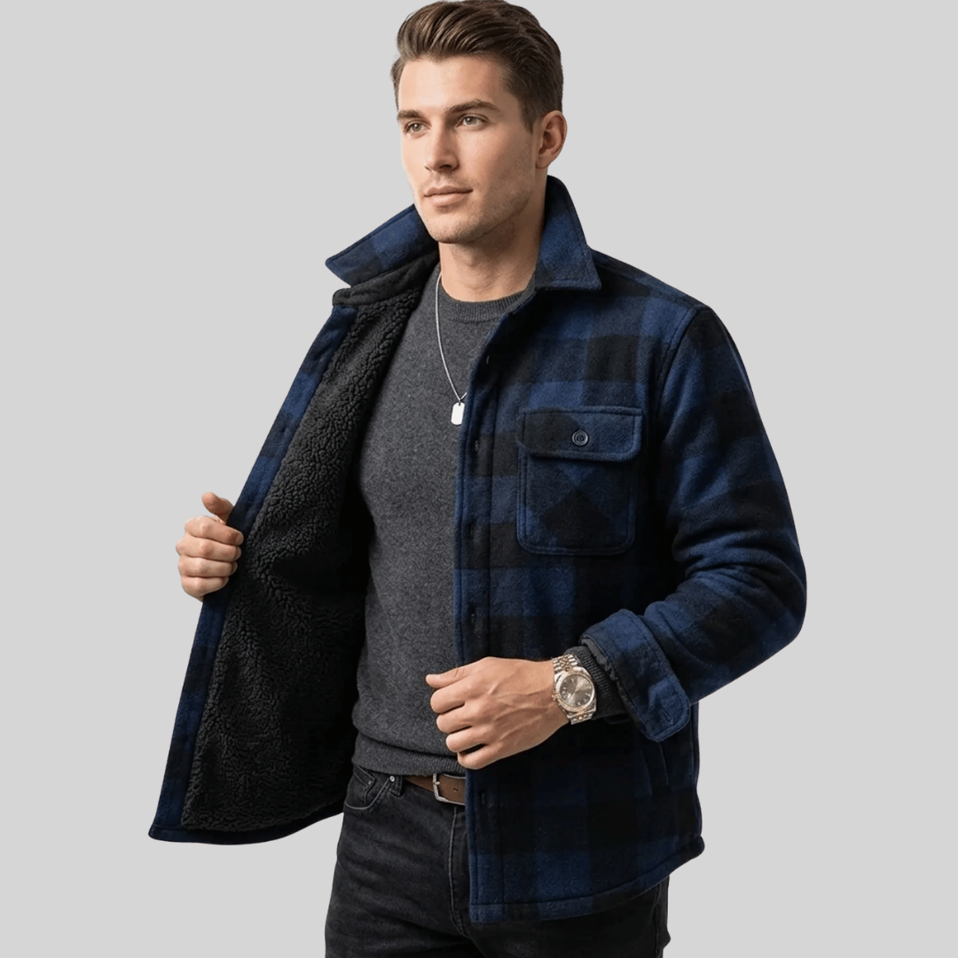 Camisa Masculina Xadrez Peluciada Forglows