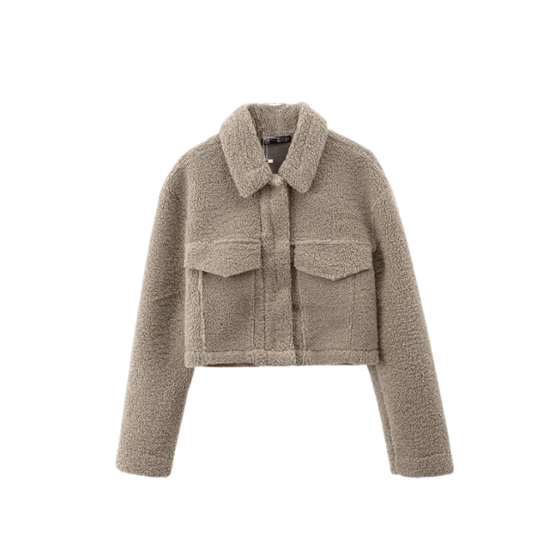 Casaco Feminino Curto Grosso de Lã Boreal Forglows