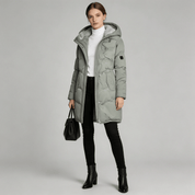Parka Feminina Grossa com Pelúcia e Capuz Forglows