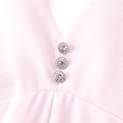 Mini Vestido Feminino com Botões em Strass Forglows