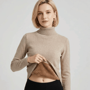 Suéter Feminino Gola Alta Peluciado Forglows