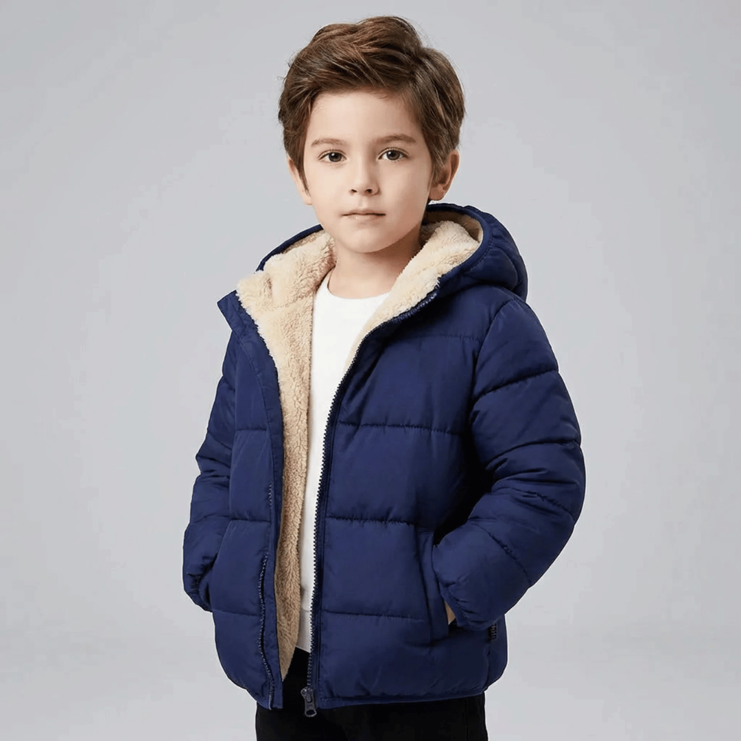 Jaqueta Puffer Infantil com Pelúcia Forglows