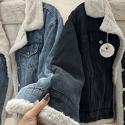 Jaqueta Feminina Jeans Peluciada Forglows