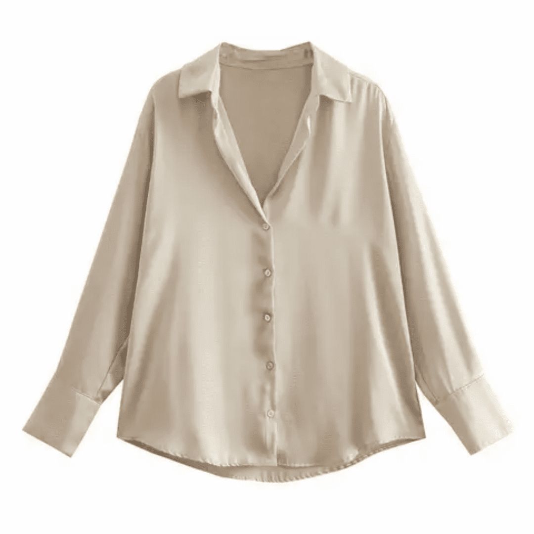 Camisa Feminina de Cetim Eloise Forglows