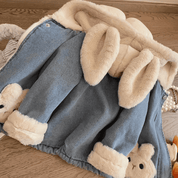 Jaqueta Jeans Infantil Forrada com Pelúcia Forglows