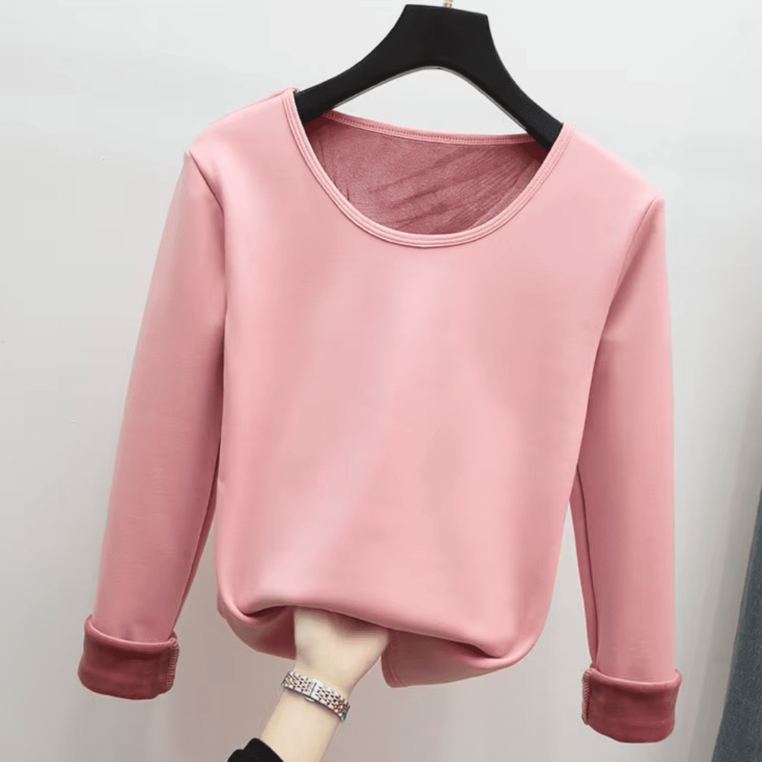 Blusa Feminina Manga Longa Aveludada Forglows